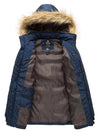 Women's Winter Coat Puffer Coats with Removable Faux Fur Hood