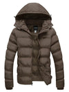 Men's Warm Puffer Jacket Winter Coat with Removable Hood