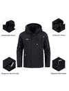 Men's Waterproof 3-in-1 Ski Jacket Windproof Insulated Winter Jackets