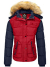 Women's Quilted Puffer Jacket red