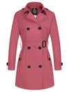 women's trench coat pink