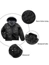 Boys Faux Leather Jacket with Removable Hood