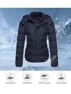 Women's Winter Coat Quilted Puffer Jacket With Removable Hood