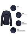 Women's Winter Coat Quilted Puffer Jacket With Removable Hood
