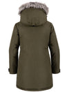 Women's Warm Winter Coat Waterproof Parka Long Puffer Jacket with Faux Fur Hood