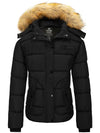 women's warm winter coats black